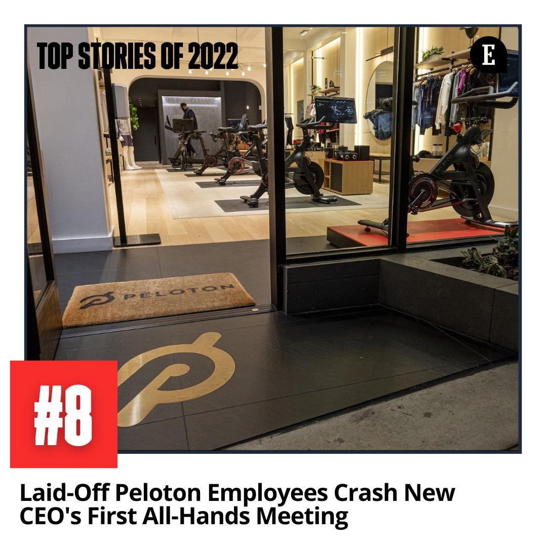Entrepreneur - Our 8th biggest story of the year covered former Peloton employees' reactions to the