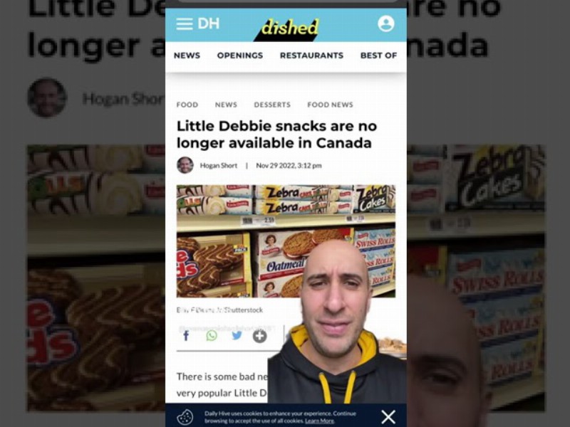 Little Debbie Snacks Are No Longer Available In Canada A Big Deal? : Evan Carmichael : #shorts