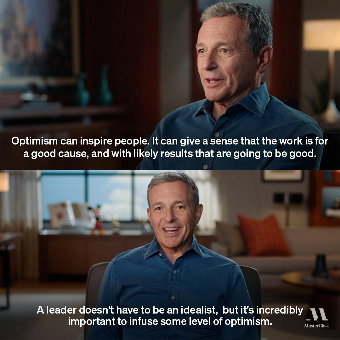 MasterClass - Incoming Disney CEO, Bob Iger, shares his tenets for successful leadership, including