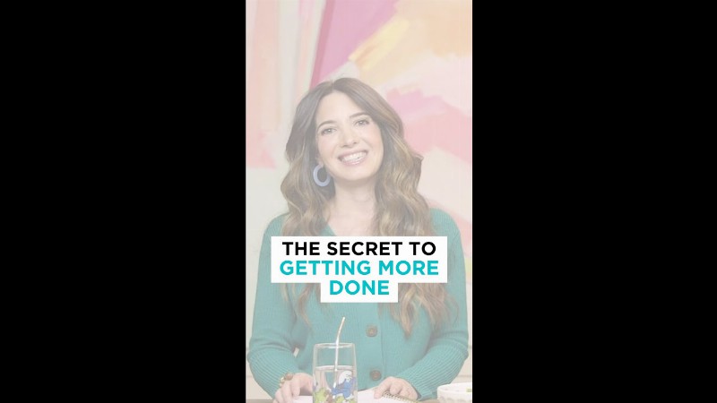 image 0 The Secret To Getting Things Done : Marie Forleo #shorts