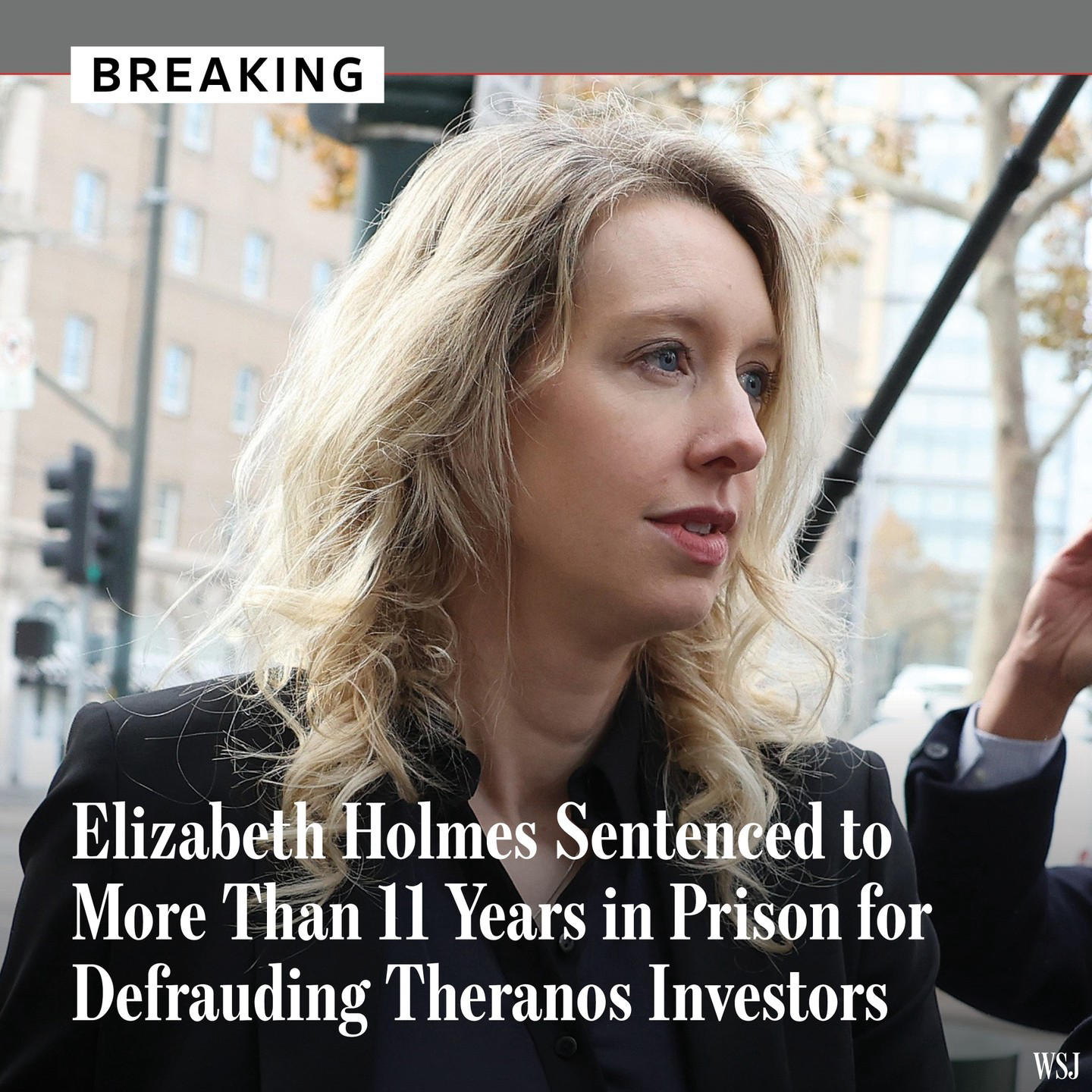 The Wall Street Journal - Elizabeth Holmes, the Theranos founder convicted of fraud, was sentenced t